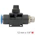 Pu Hose Fitting Valve 12mm X 1/4'm